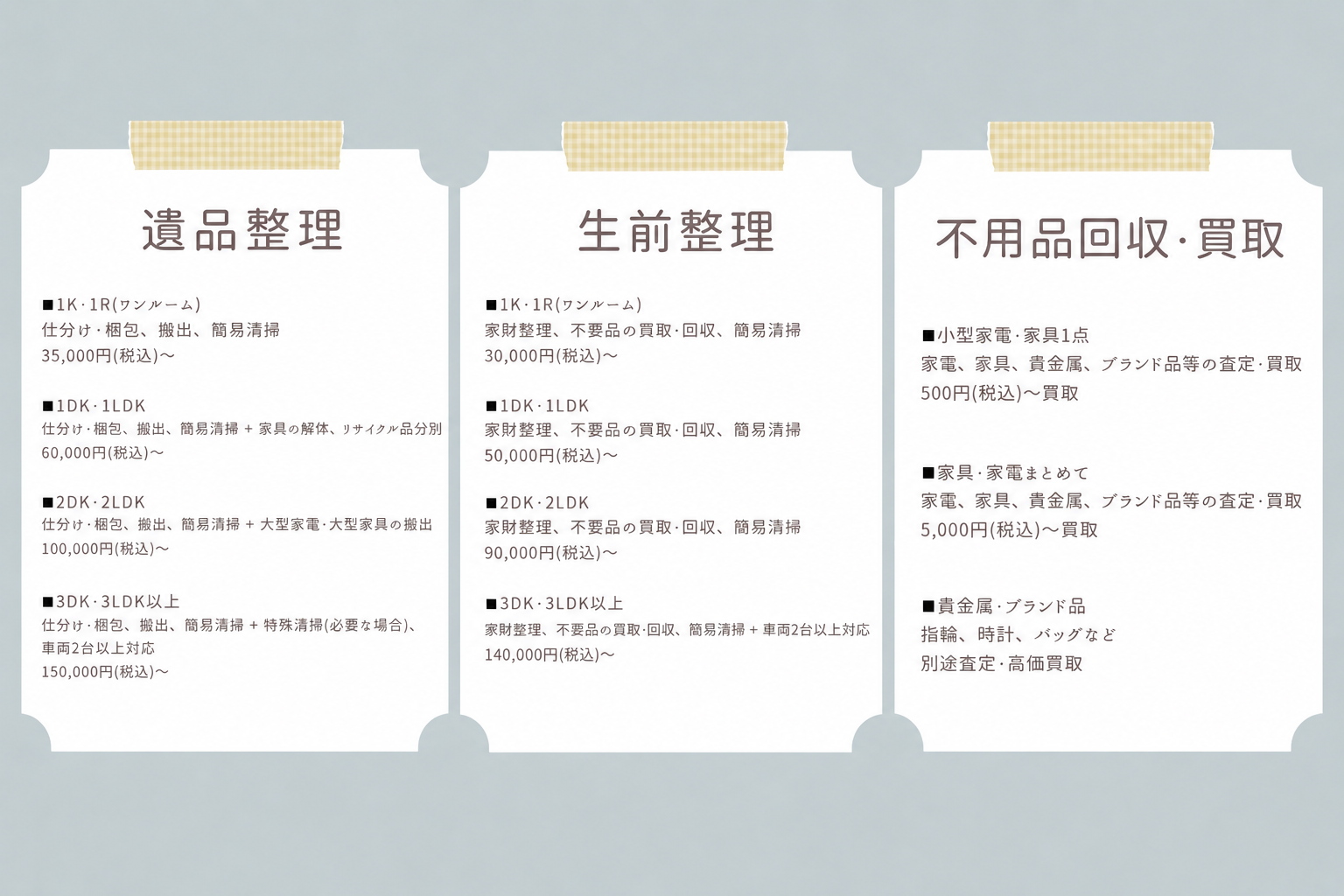 料金と明瞭さの追求