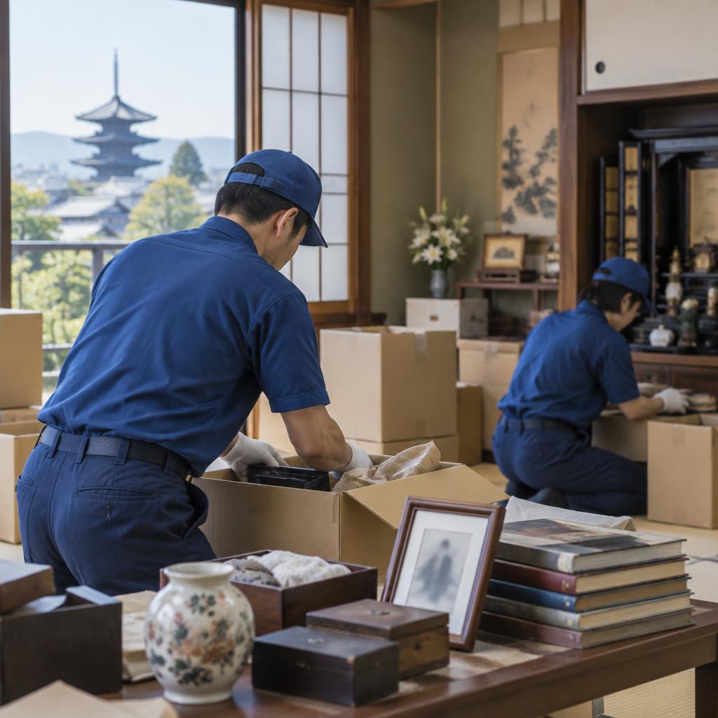 京都で遺品整理をお考えなら、想いに寄り添う関西エコアシストへ。仕分けから搬出・処分まで、安心してお任せください。