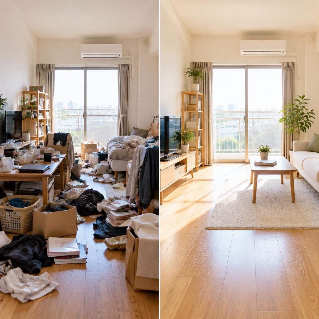 一部屋から、暮らしが変わる。整理・清掃・不用品回収で、心地よい空間を取り戻しませんか？